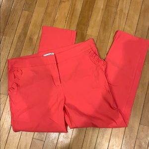 Charlotte Russe ruffled crop pants